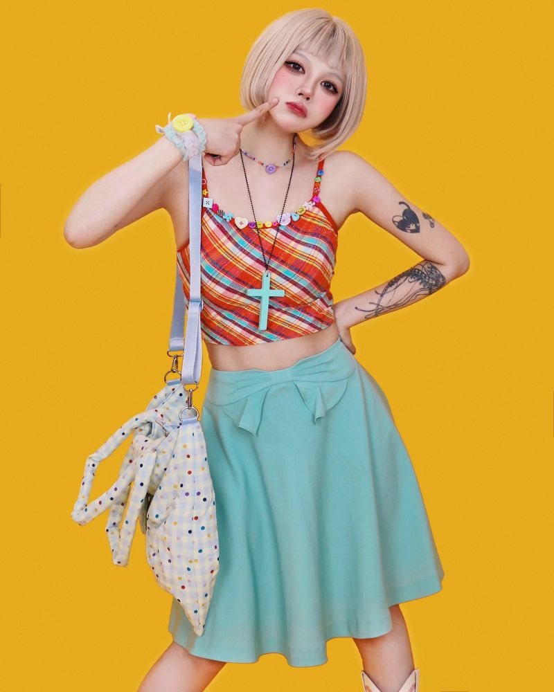 lovely dot ribbon bag (4color)