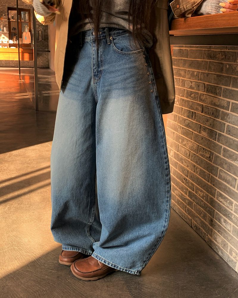 [ORIGINAL] PRESS BALLOON WIDE DENIM PANTS