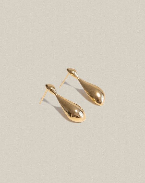 Victorian Mirror Earrings Gold