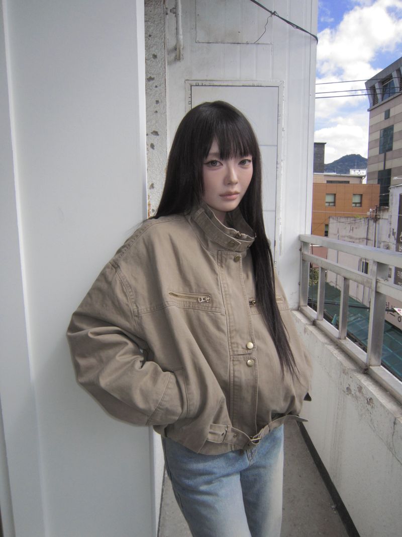 WONDER WONDER（ワンダーワンダー）の「エレン ヒドゥン ボタン デニム ジャケット（ジャケット/アウター）」