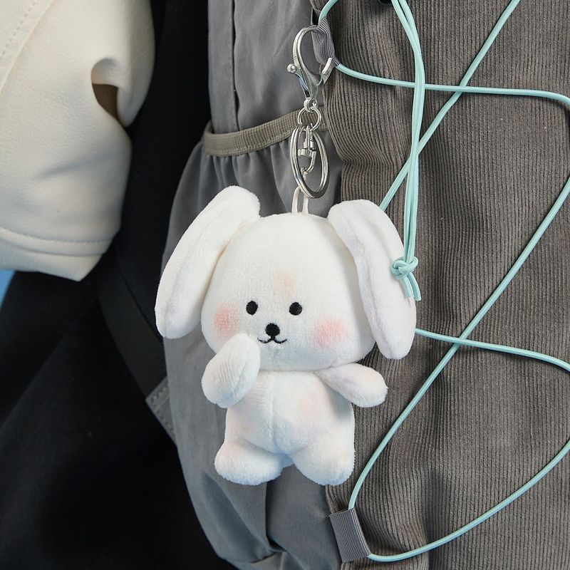 Shy Baby Maltese Keyring