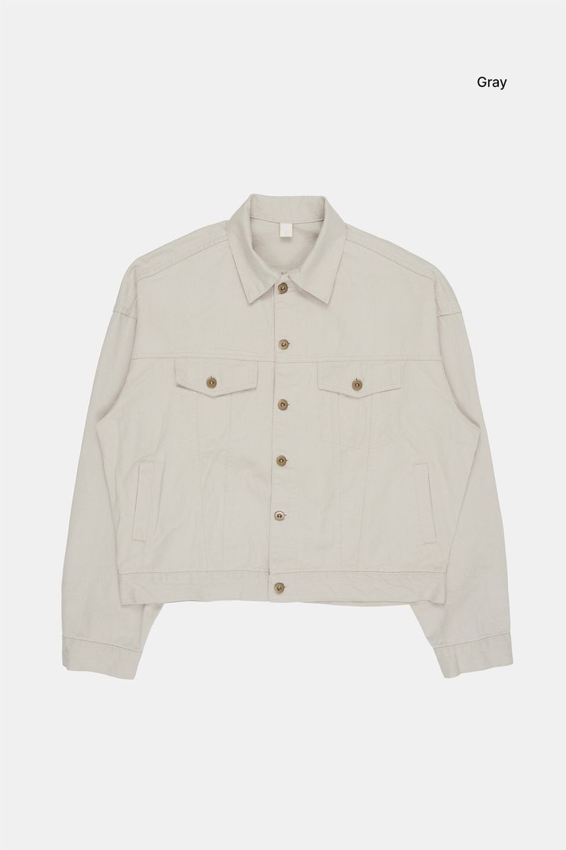 Ely washed loose trucker jacket