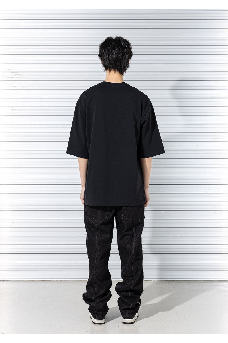 DOUBLE INCISON DENIM PANTS