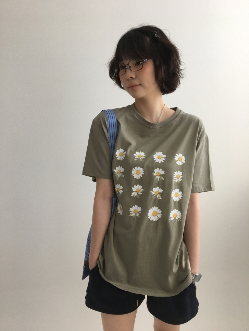YWD FLOWER T-SHIRTS (3color)