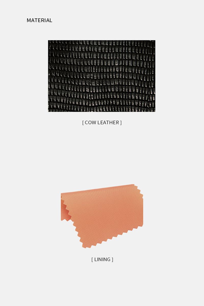 Lizard Shoulder bag_Black