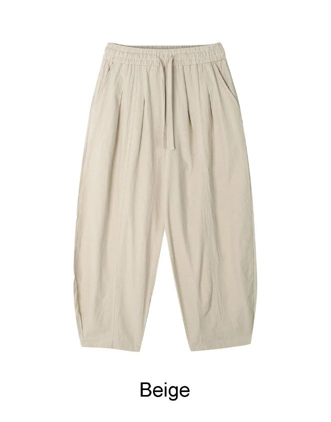Diel Linen Pintuck Banding Pants