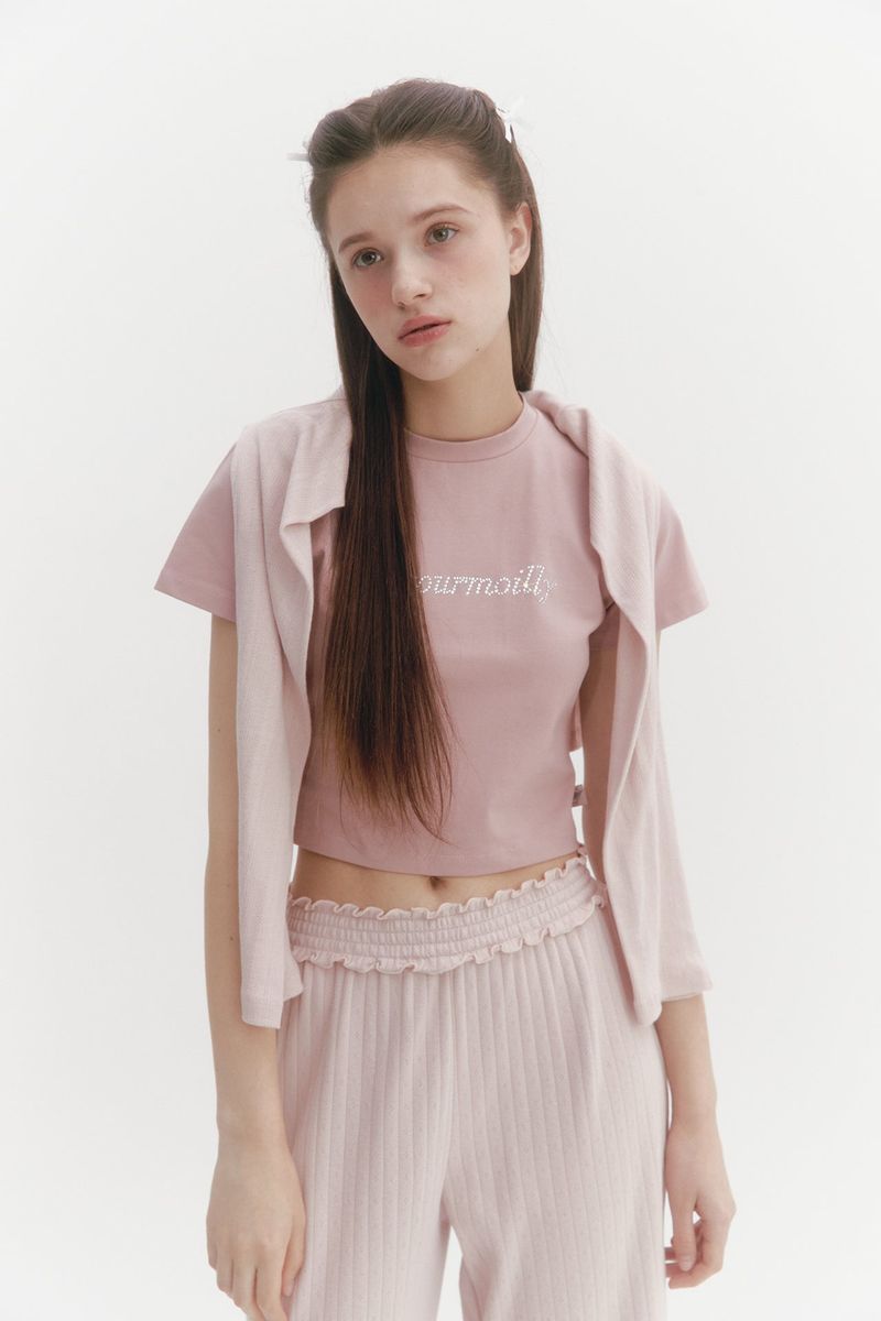 Crystal Hotfix T Pink