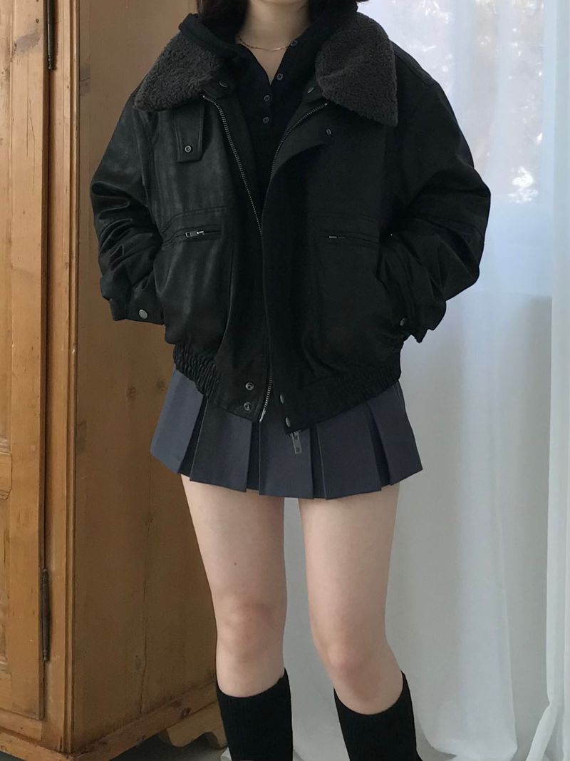 Crack Leather Mustang Jacket (2 colors)