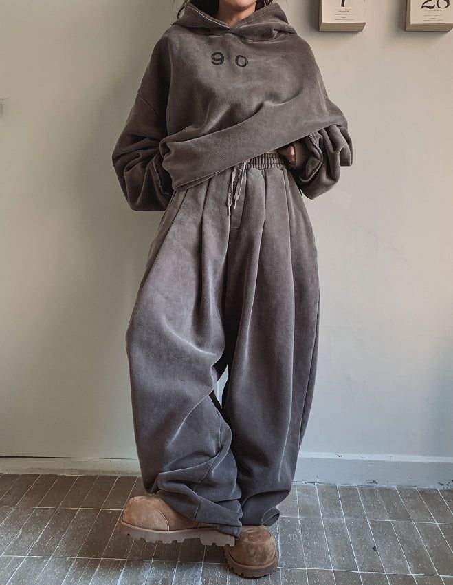 ULAN（ユレン）の「90 Pigmented Brushed Balloon Pintuck Pants（Pants）」