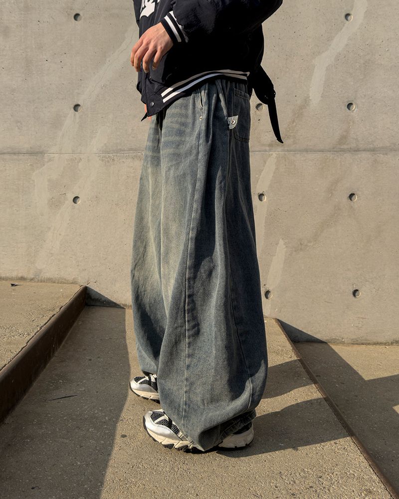 Avan Snap Balloon Fleece Denim