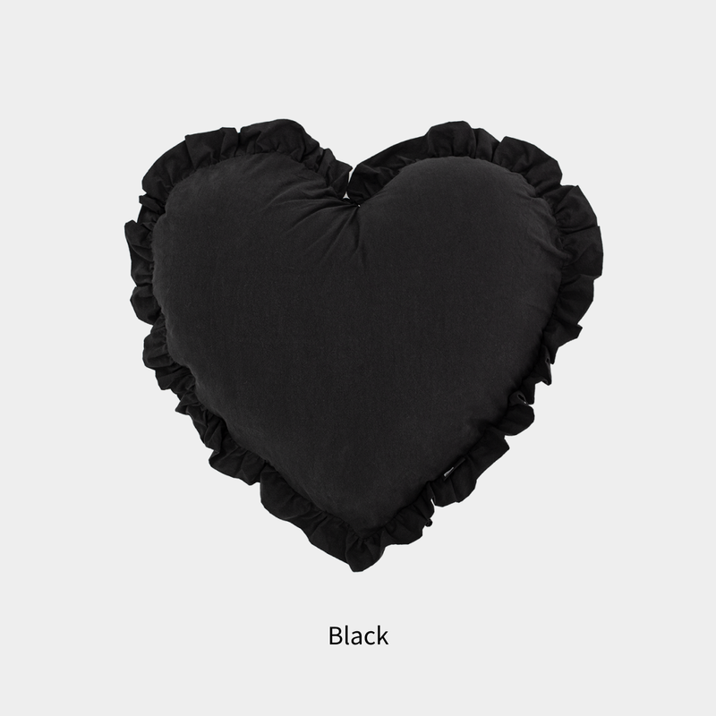 Heart Frill Cotton Cushions