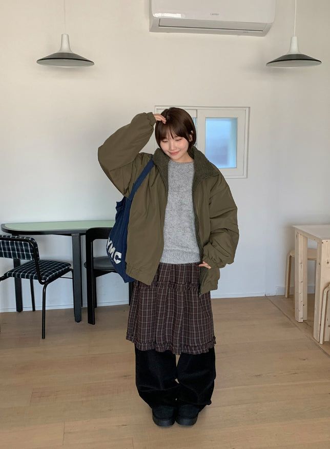 [Unisex] Mantab Over Quilted Wool Jumper