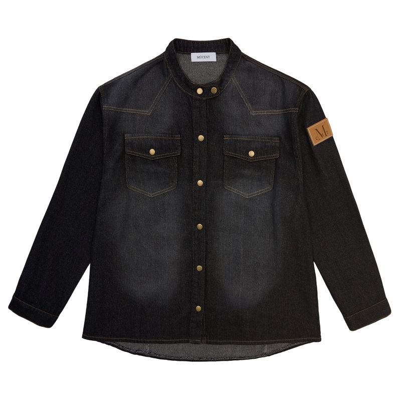 MUCENT（ムセント）の「カルネチャイナカラーデニムシャツ (UNISEX)（トップス）」