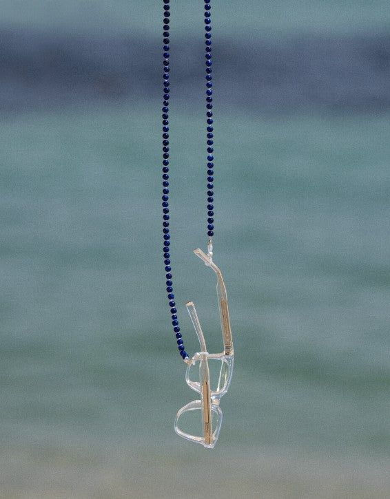 Blue Pebble Glasses String