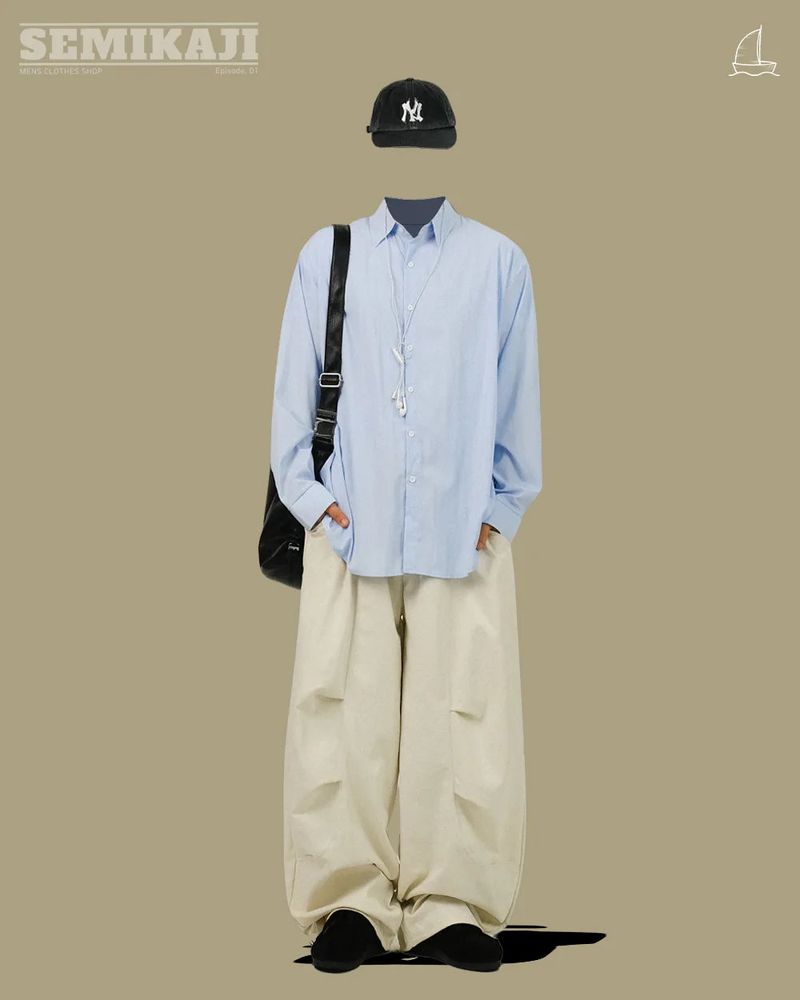 AK Balloon Two-Pintuck Banding Pants