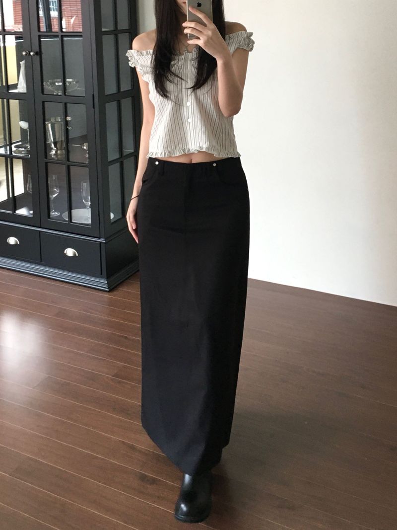 Flue Stripe Blouse (2 colors)