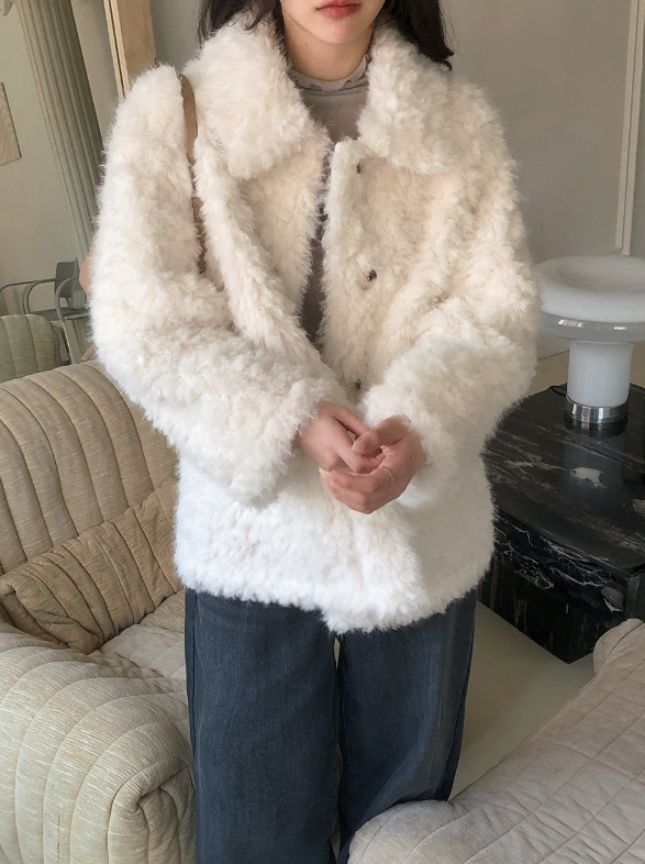 #Beautiful Fur Middle Jacket (4color)