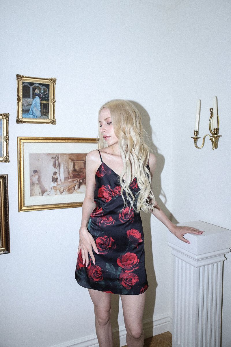 ROSE BUSTIER DRESS[red]