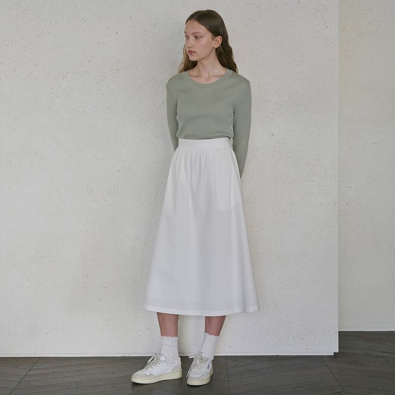URAGO（ユラゴ）の「Cotton shirring skirt（Skirts）」