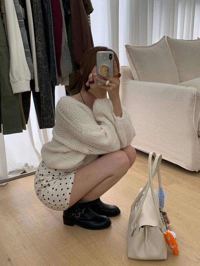 [MADE] Polyton Dot Skirt