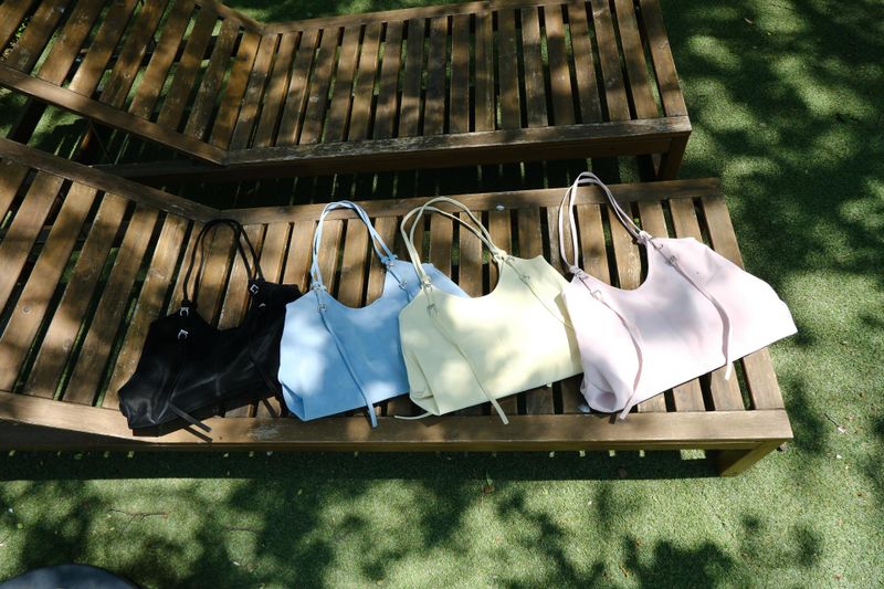 pastel slim strap bag