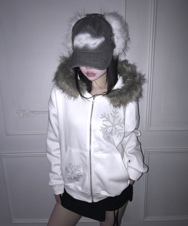 snow hood zip-up (2colors)