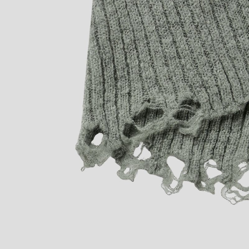 Hidden Punk Damage Knit 3C