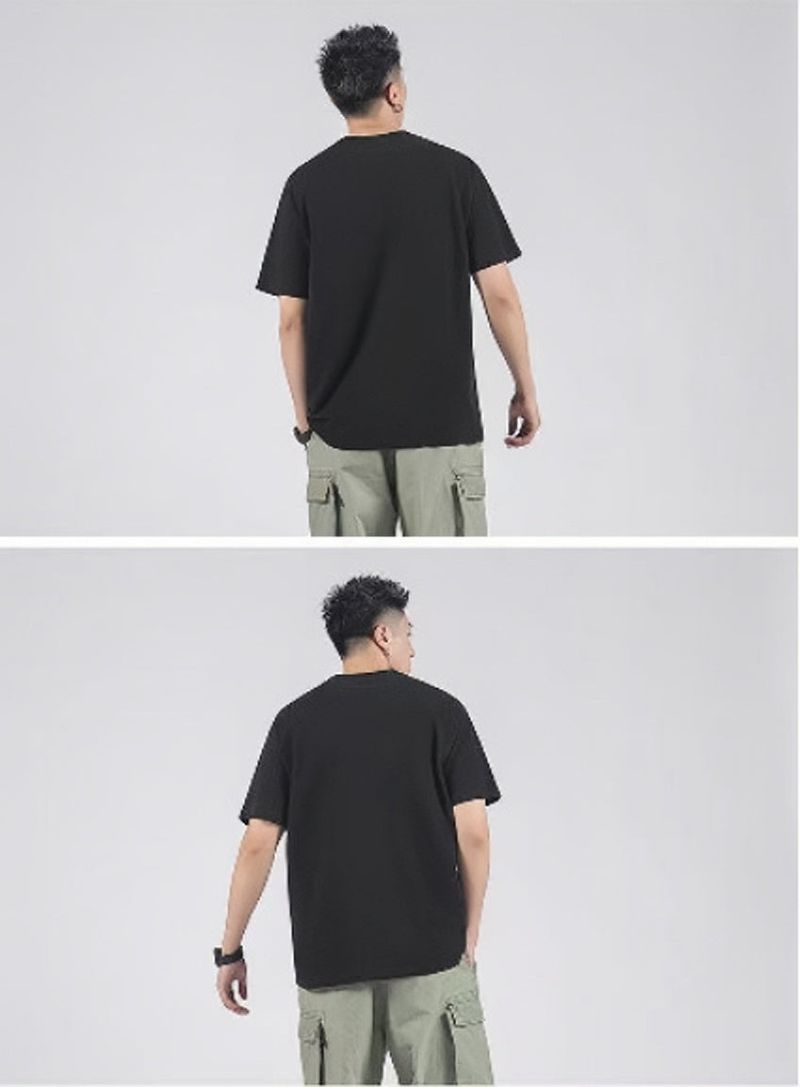 UNITY cotton short sleeved black
