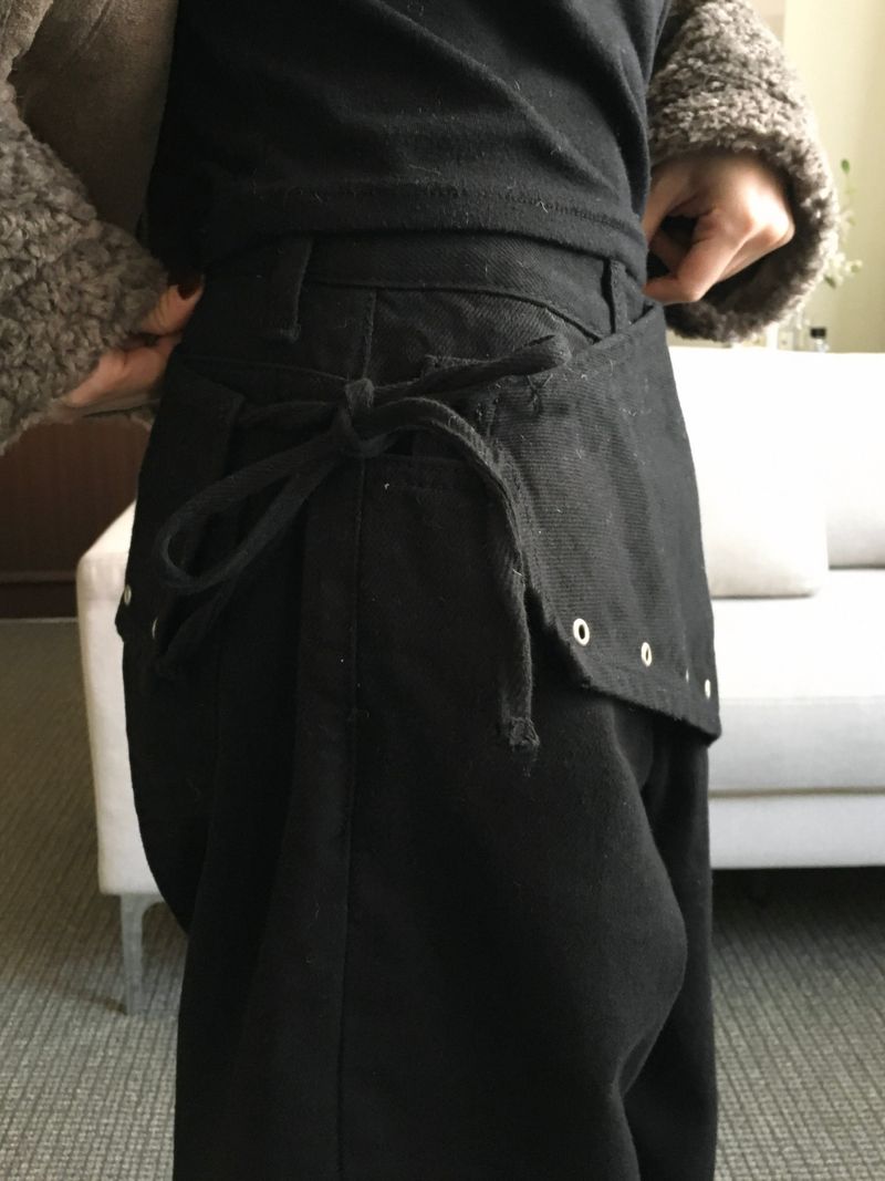 Eyelet Steel Lap Scarf Pants (3c)