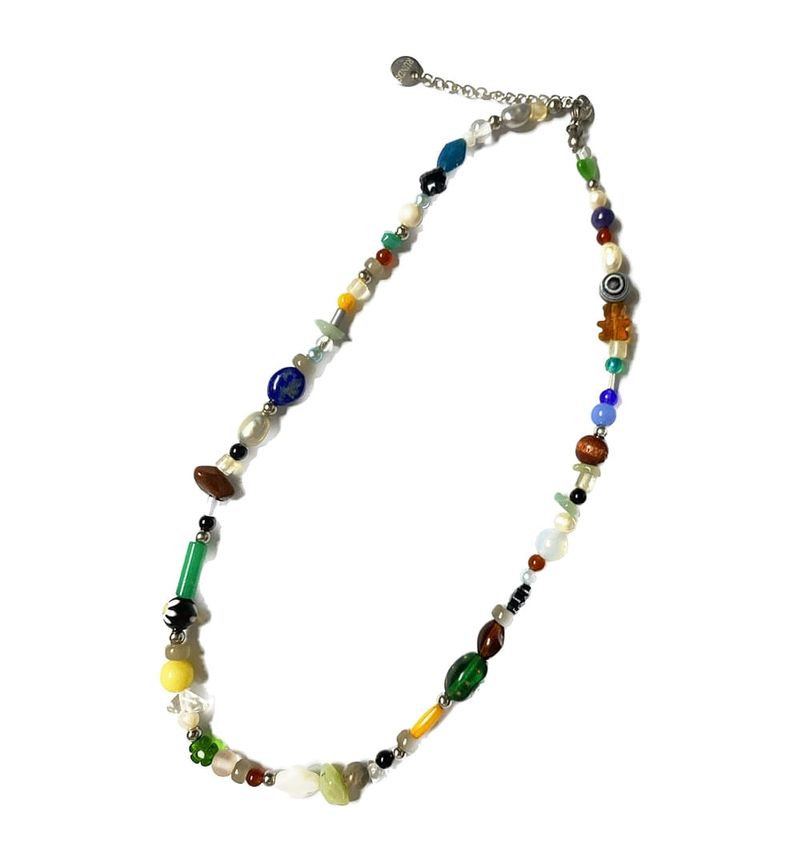 mix gemstone necklace