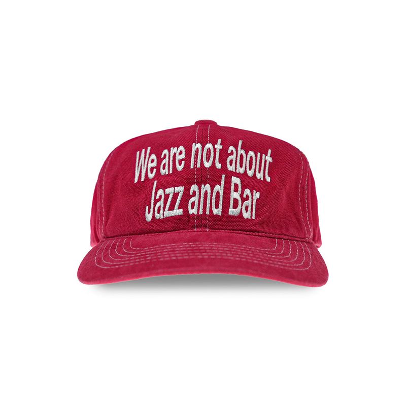 jazzandbar(ジャズアンドバー)の「6パネルウォッシュドロゴキャップ - WNJB (ウォッシュドレッド)(帽子)」