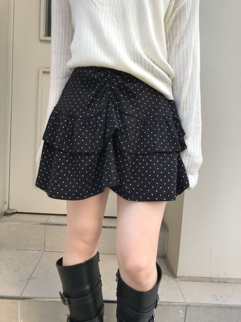 heenytsuki（ヒニツキ）の「リコガーリッシュドットカンカンシャーリングスカート（スカート）」