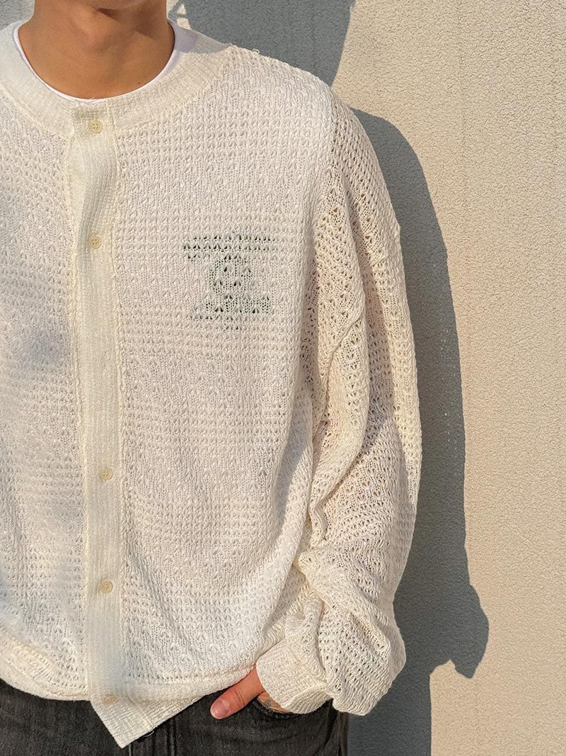 ASCLO Crochet See Through Cardigan (3color)