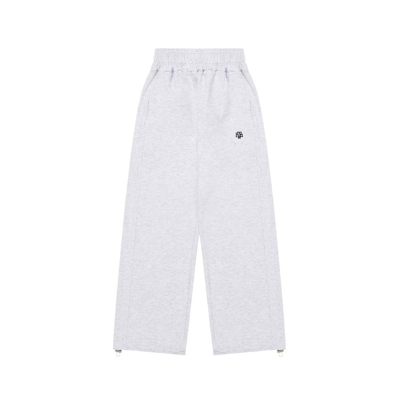 STITCH LOGO STRING JOGGER PANTS [WHITE MELANGE]
