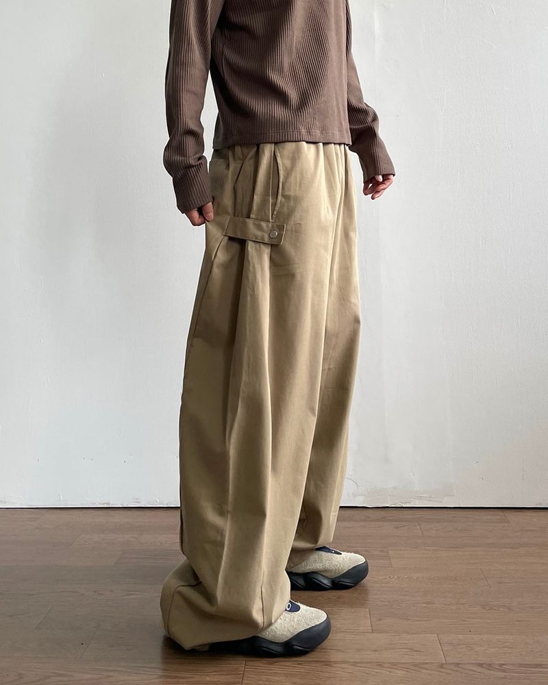 Sans Snap Cotton Pants
