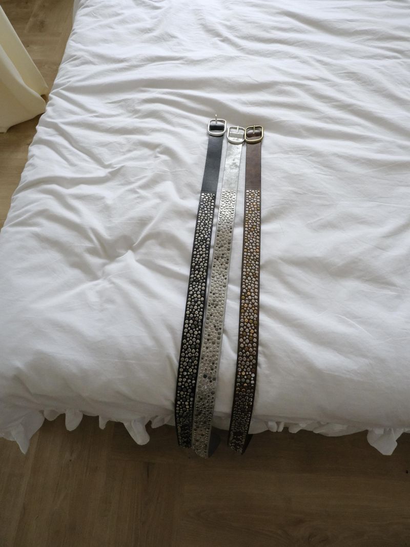 y2k stud bling belt