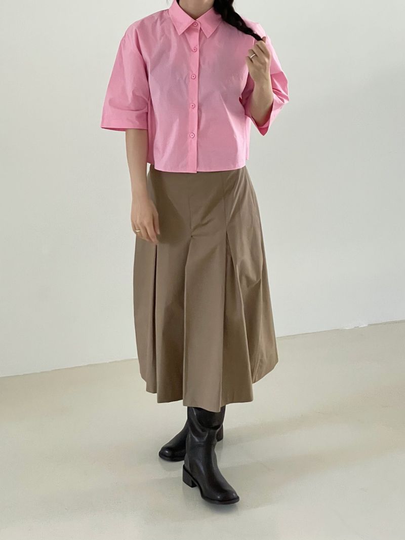 Simple round long boots