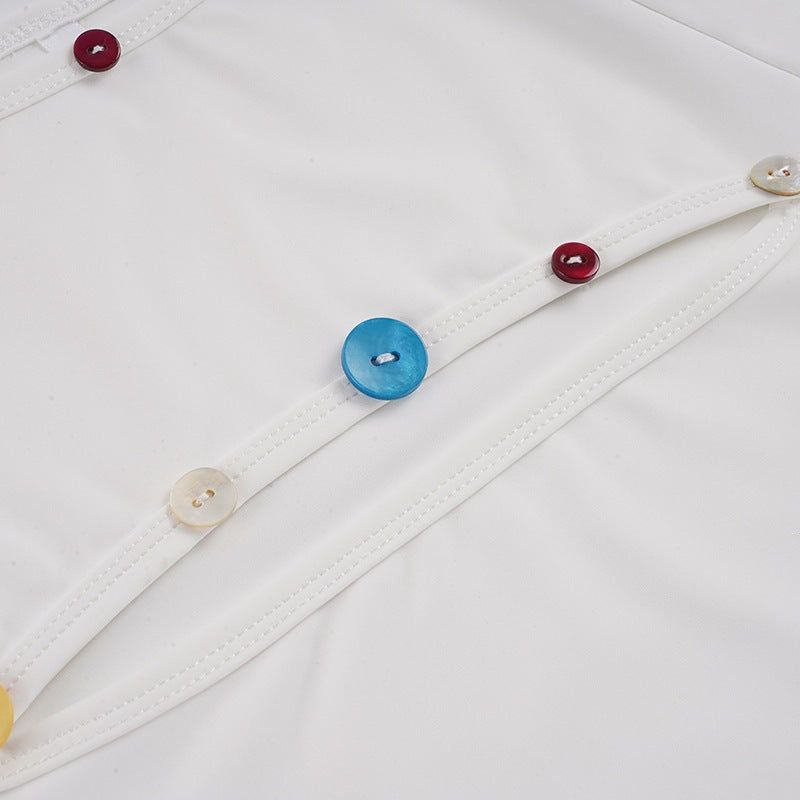 Anya Cutout Button Tee
