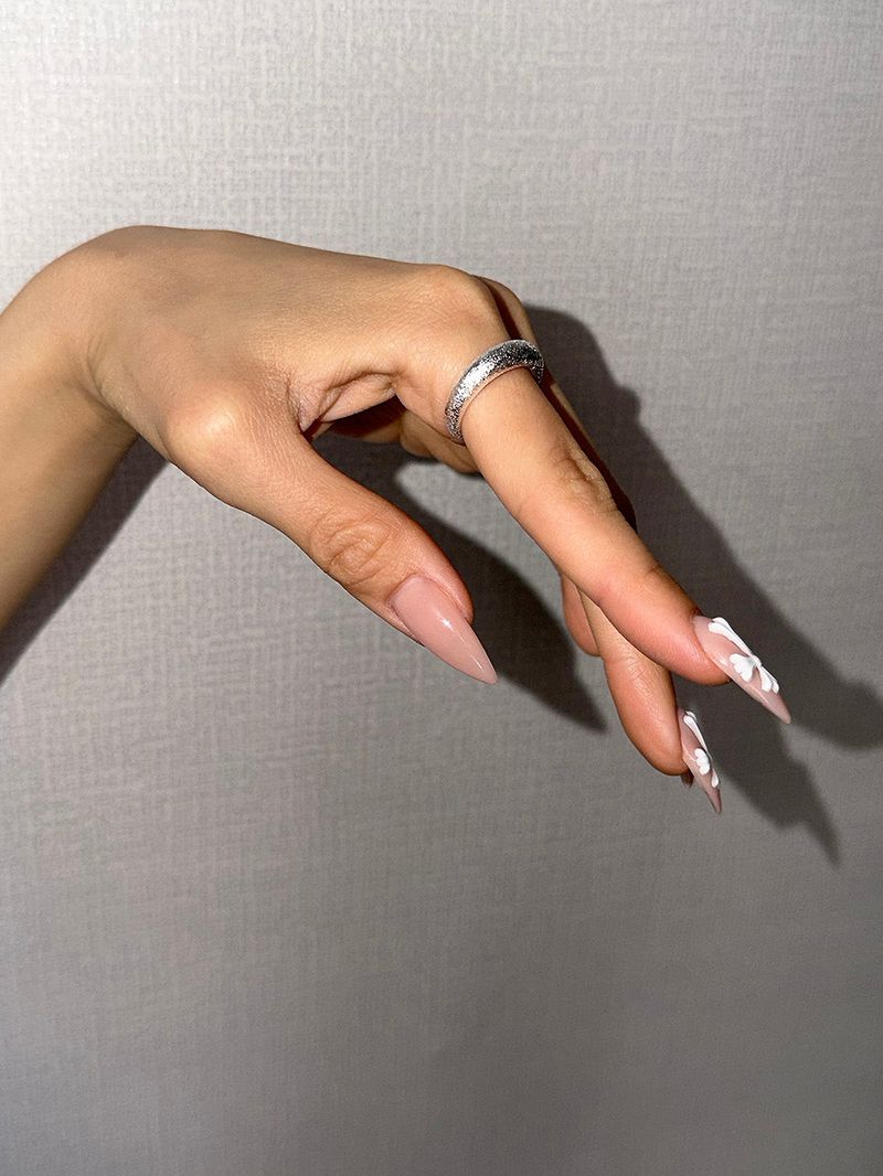 [925silver] Matt glitter ring