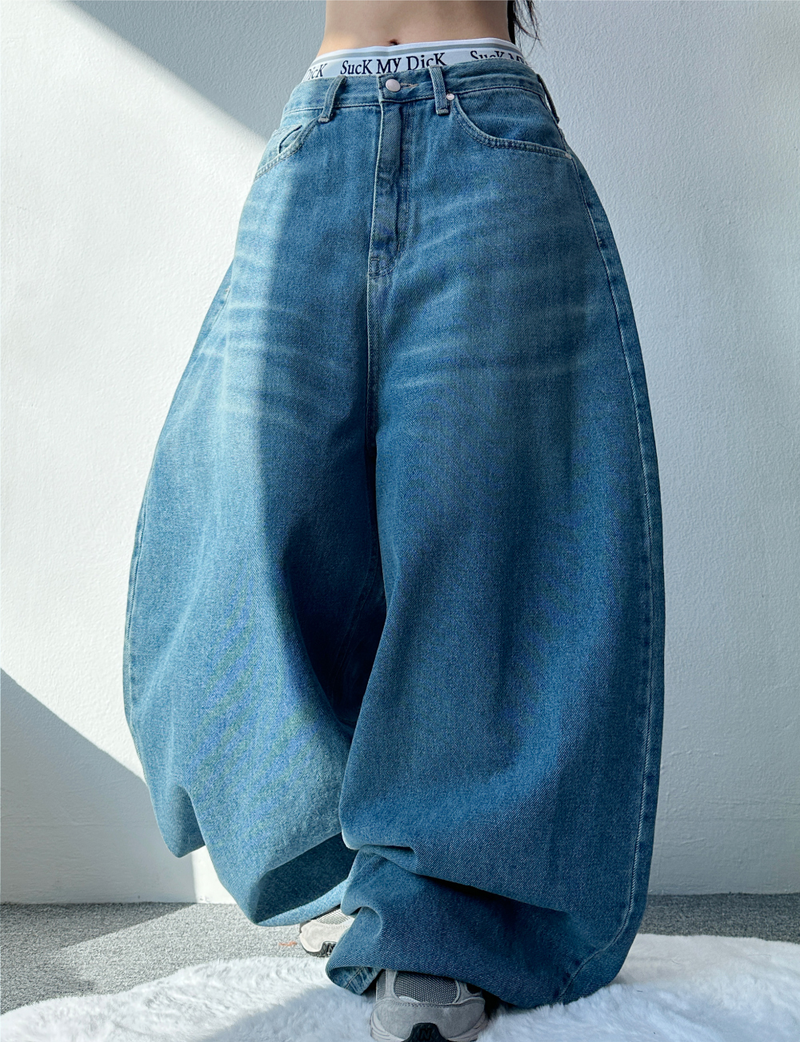 FORMAL BASIC BALLOON DENIM🖤💙 - 2 COLORS