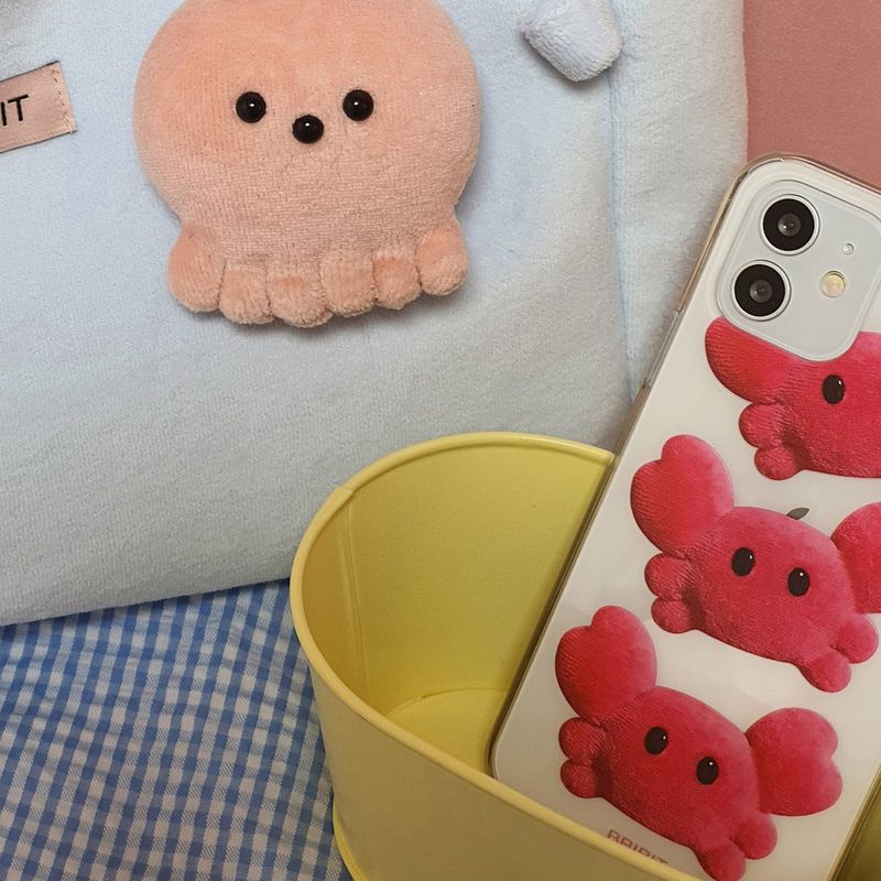 mini crab kkokko Jelly Hard phone case