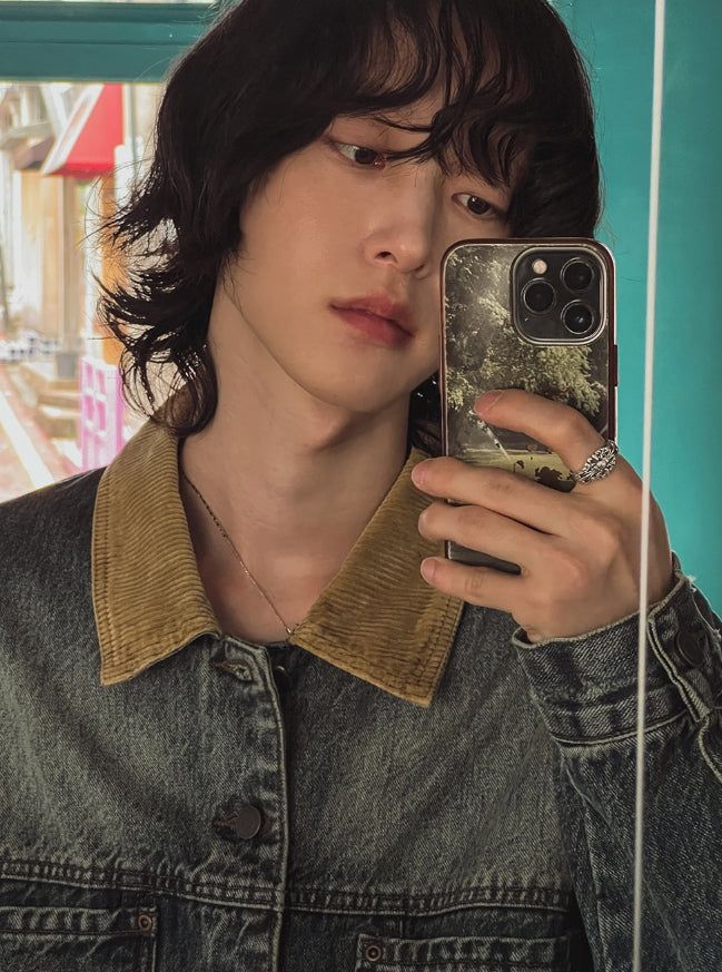 French Golden Work Denim Jacket