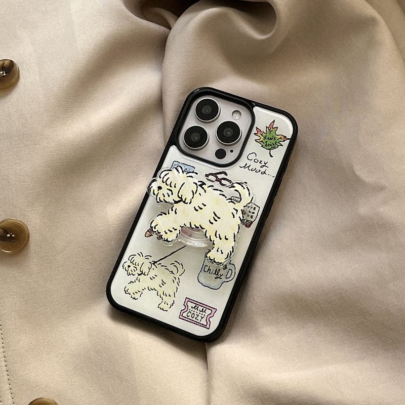mademoment（メイドモーマン）の「[Mademoment]コージードローイングパターンデザインアイフォンエポキシーケース（スマホグッズ/小物）」