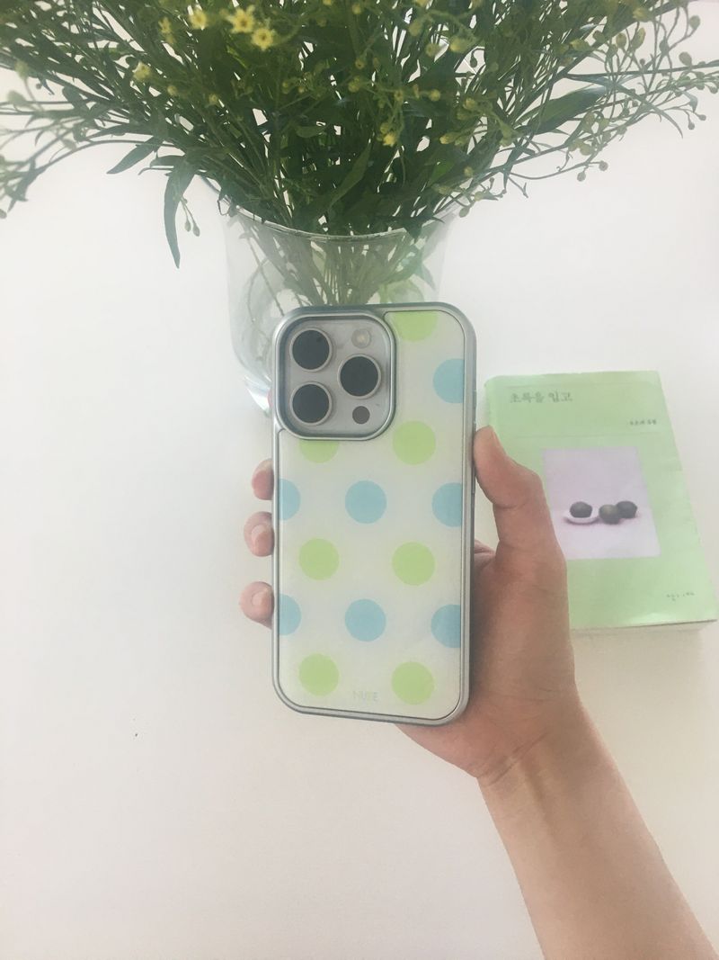 shop.nuee(ショップニュイ)の「wish dot silver epoxy case (Smartphone Accessories)」