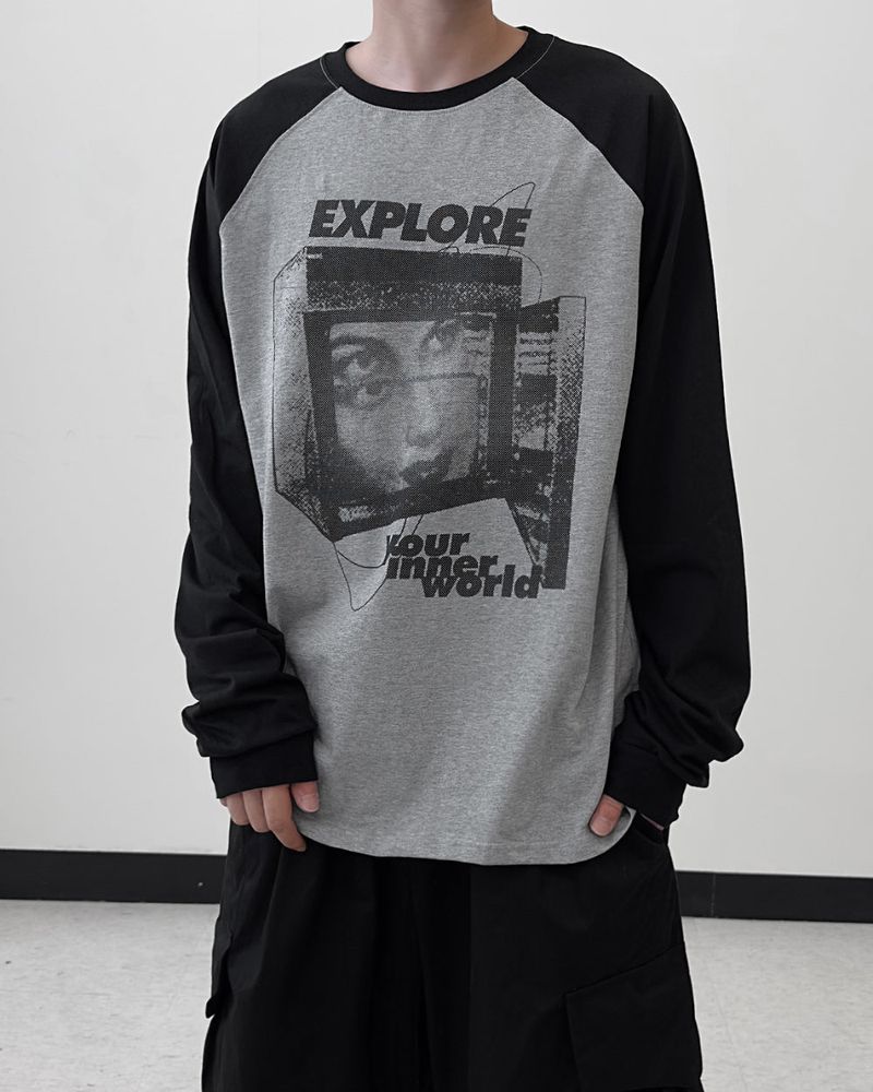 EX Raglan Long Sleeve T-shirt