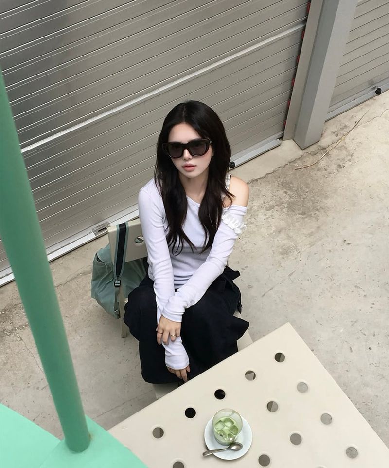Frill Long Sleeve T-shirt