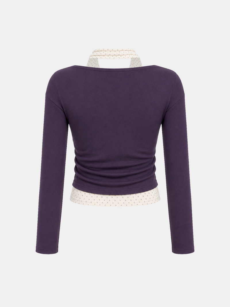 Elena Layered Off Shoulder Tee