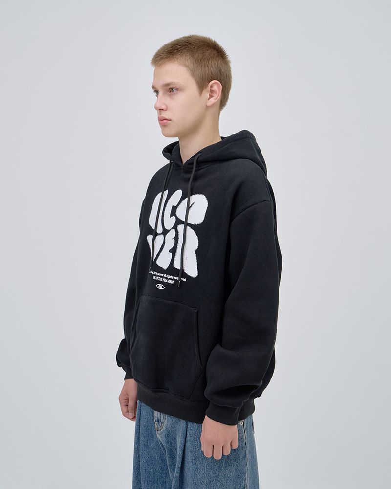 POINTAGE LOGO HOODIE - BLACK