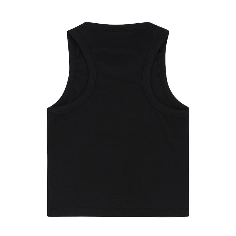 M Logo Crop Sleeveless Black