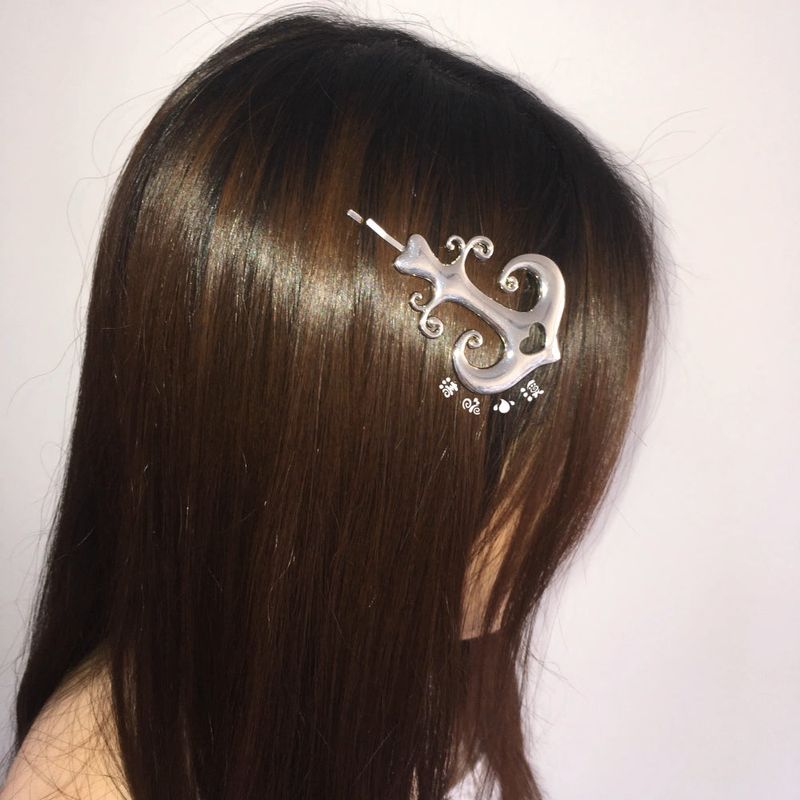 sailor sea love hair pin